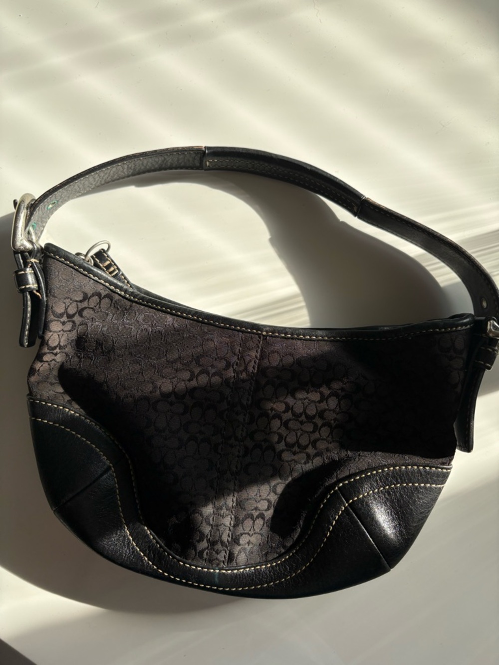 Coach Black Signature Hobo